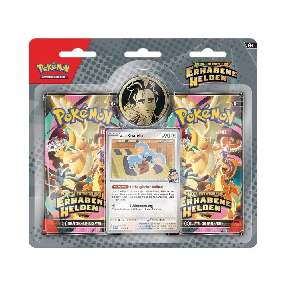 Pokémon TCG – Mega-Entwicklung Erhabene Helden – 2-Pack Blister – DE