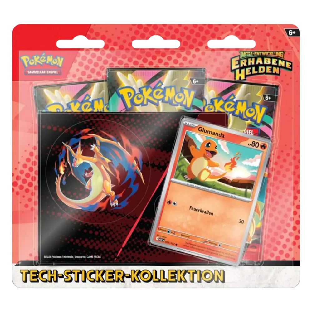 Pokémon TCG – Tech Sticker Kollektion – Glumanda & Nebulak – DE