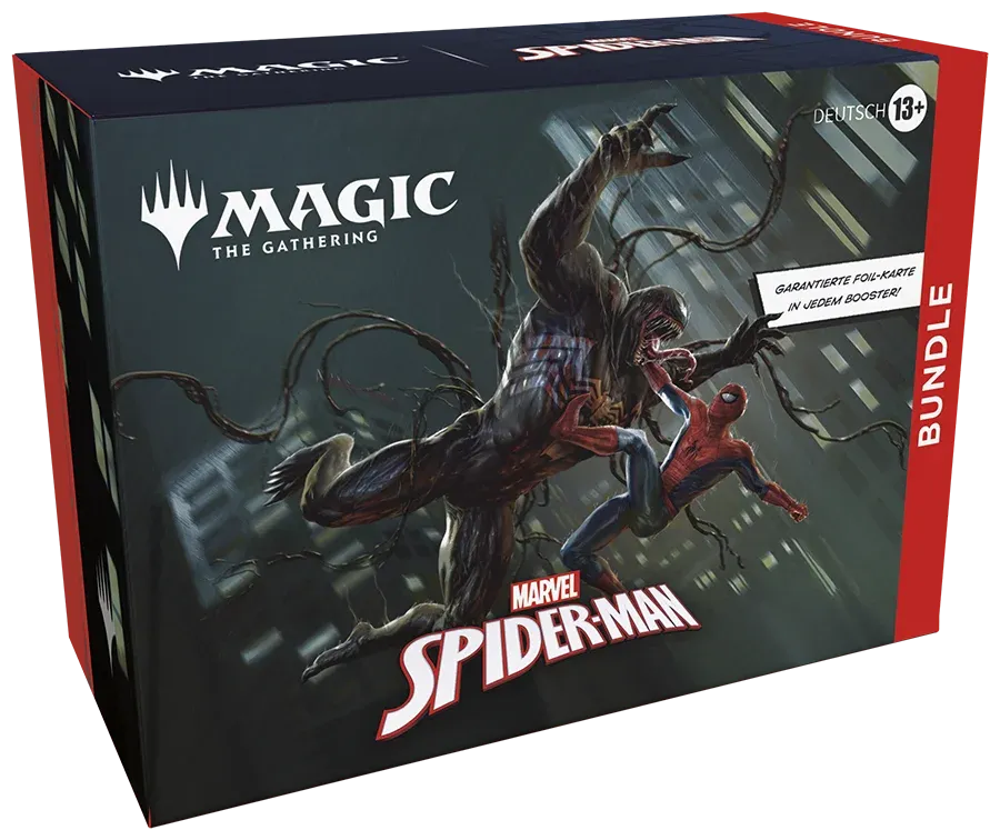 Magic The Gathering – Marvel's Spider-Man Bundle (9 Booster + Zubehör) – Deutsch