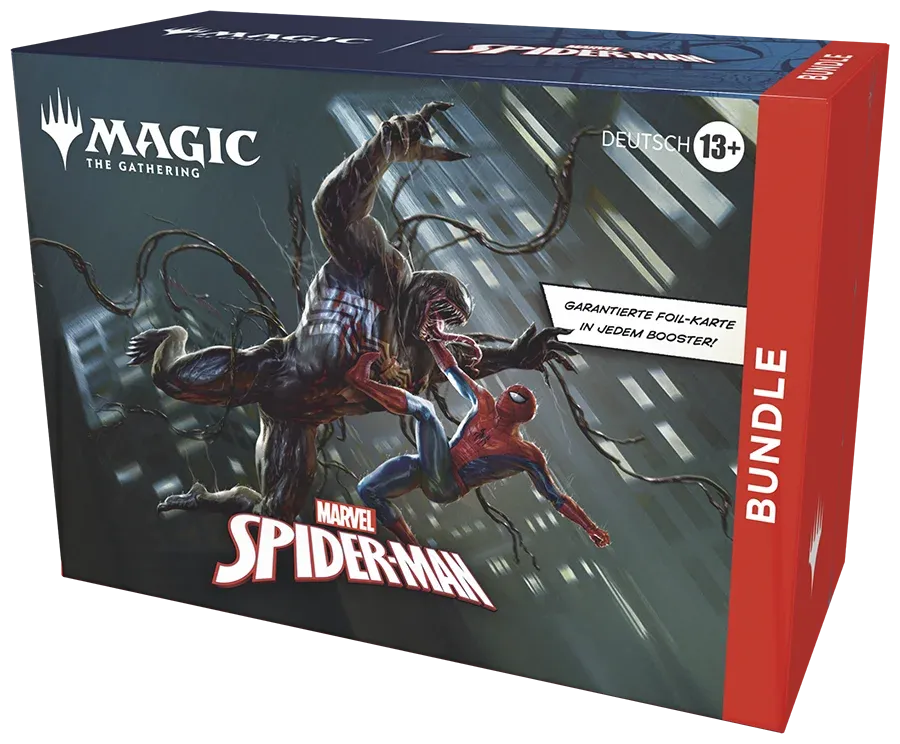 Magic The Gathering – Marvel's Spider-Man Bundle (9 Booster + Zubehör) – Deutsch