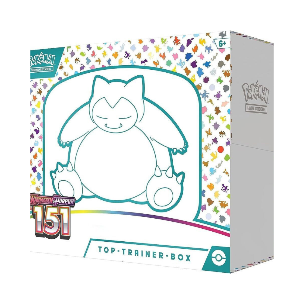 Pokémon Karmesin & Purpur – 151 Top-Trainer-Box Relaxo (Deutsch)
