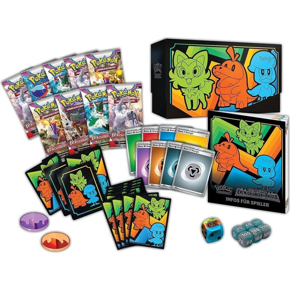 Pokémon Karmesin & Purpur – Entwicklungen in Paldea Top Trainer Box (Deutsch)
