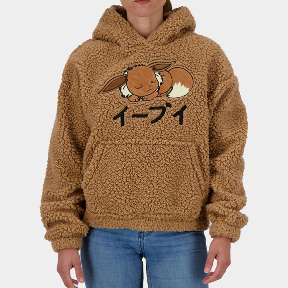 Pokémon Teddy Kapuzenpullover – Evoli Hoodie | Offiziell lizenziert |
