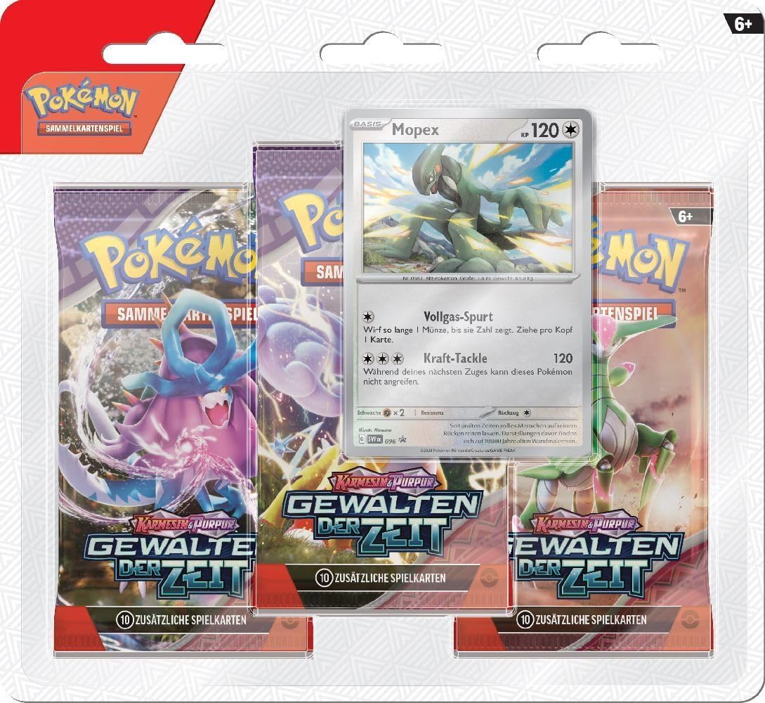 Pokémon TCG: Gewalten der Zeit (KP05) - 3er Blister (DE)
