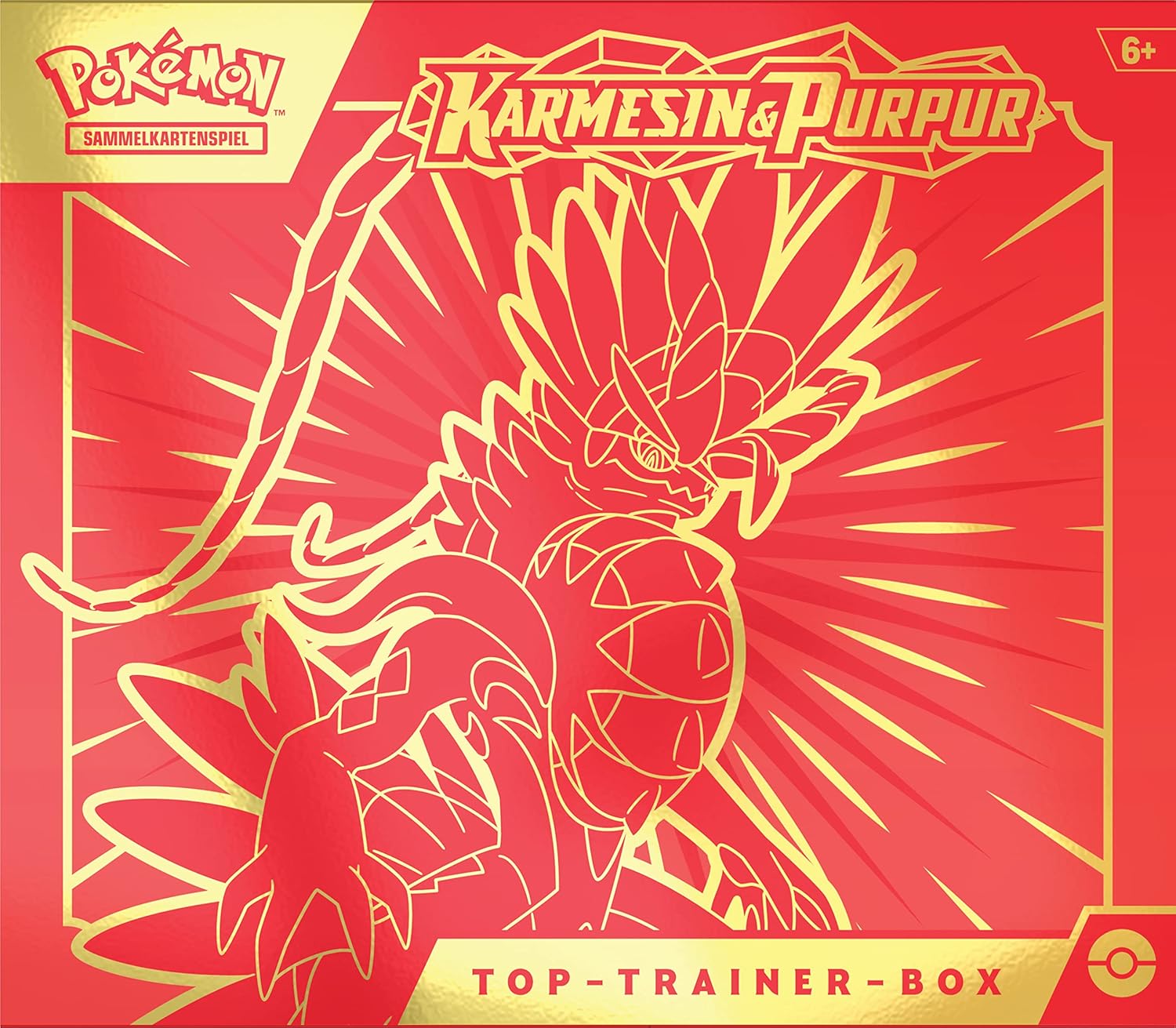 Pokemon TCG - Karmesin & Purpur Top-Trainer-Box Koraidon - DE