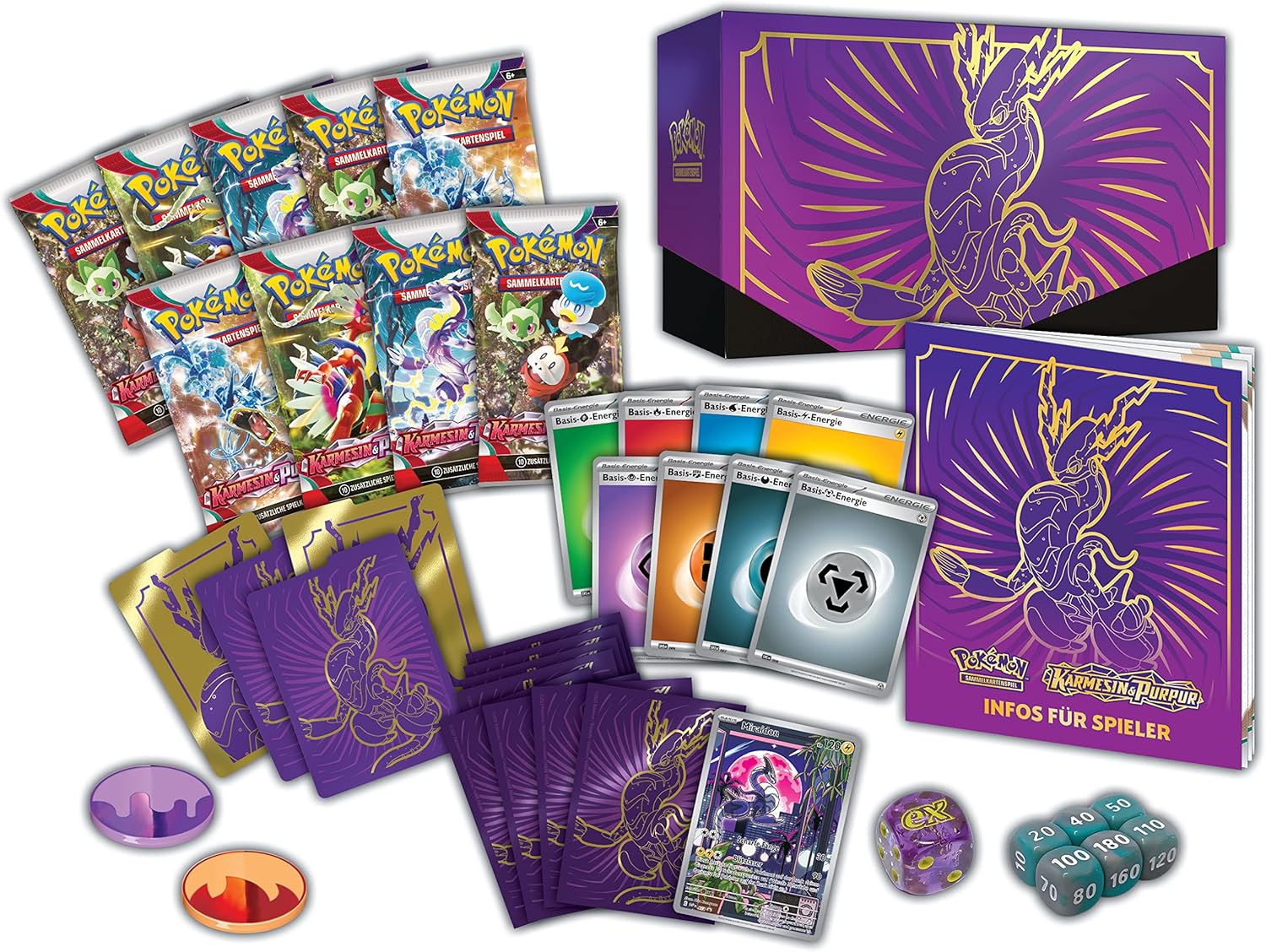 Pokemon TCG - Karmesin & Purpur Top-Trainer-Box Mireidon - DE