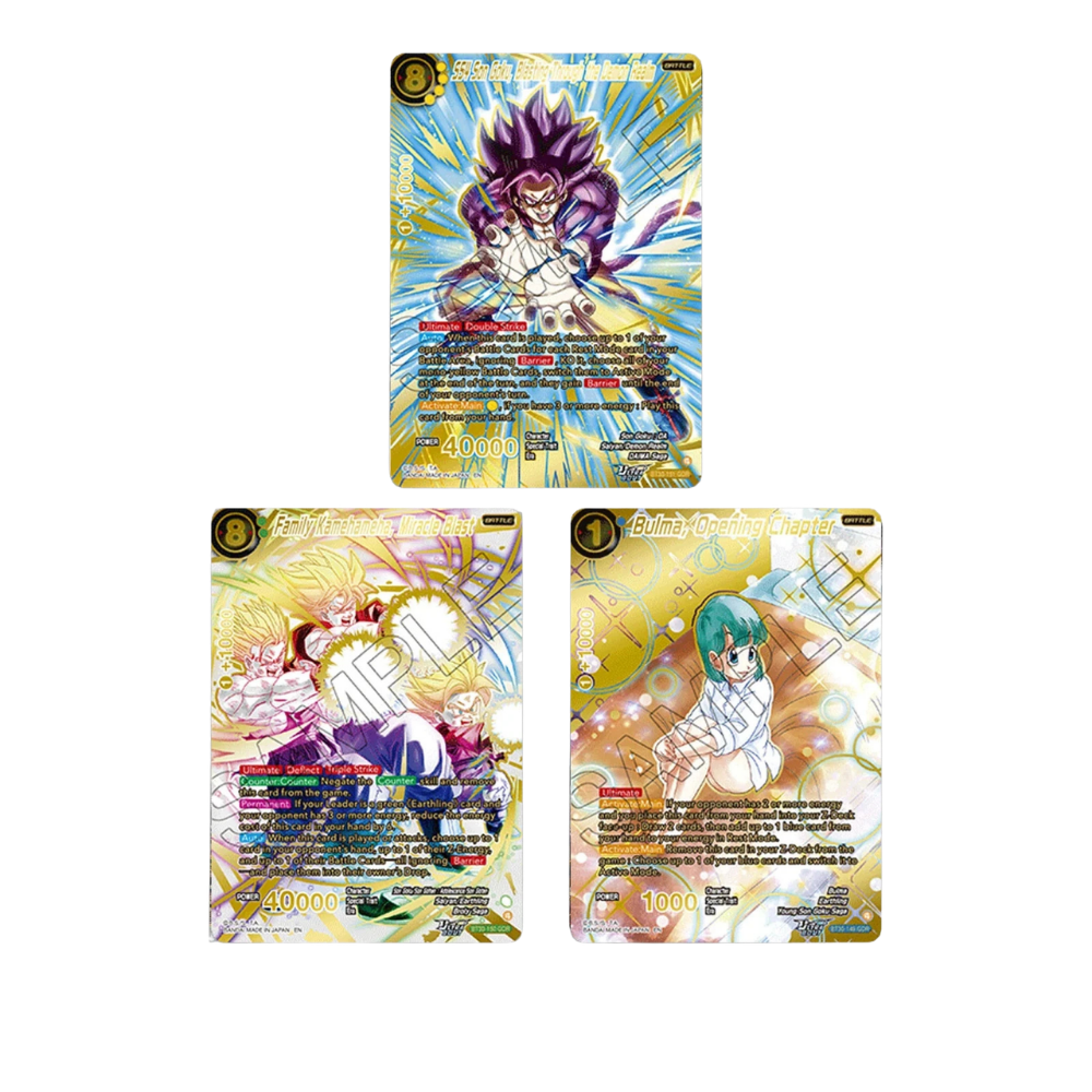 Dragon Ball Super Card Game Masters – B-30 Ultra-Bout Series – Three Glorious Fighters- Booster Display (24 Packs) – EN