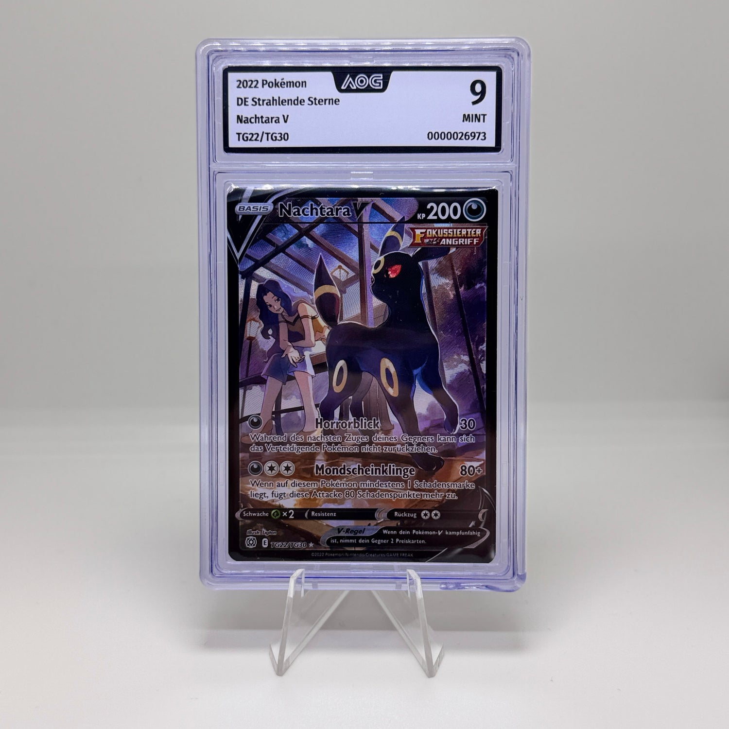 Pokémon Nachtara V (TG22/TG30) – Strahlende Sterne – Deutsch – AOG 9 MINT