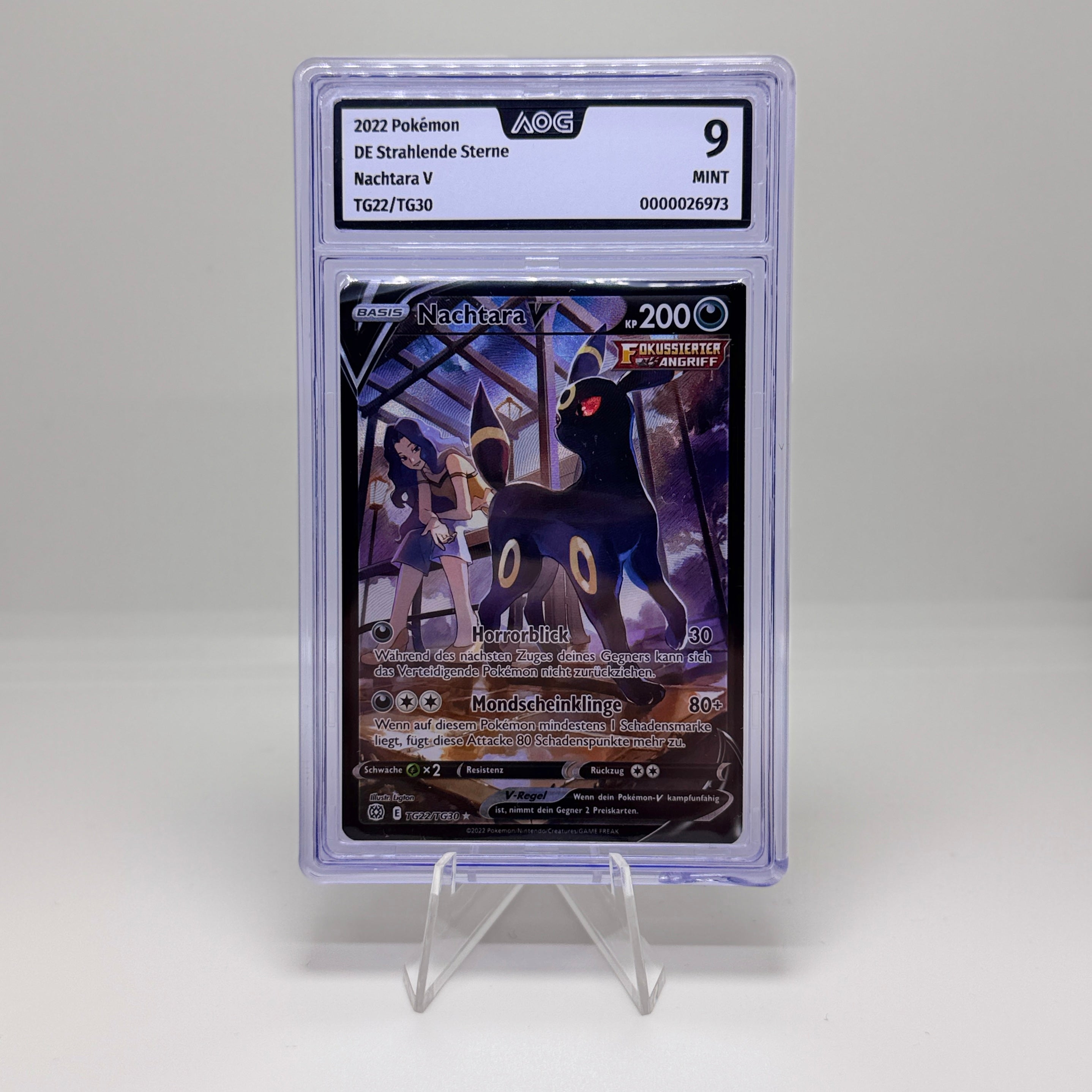 Pokémon Nachtara V (TG22/TG30) – Strahlende Sterne – Deutsch – AOG 9 MINT