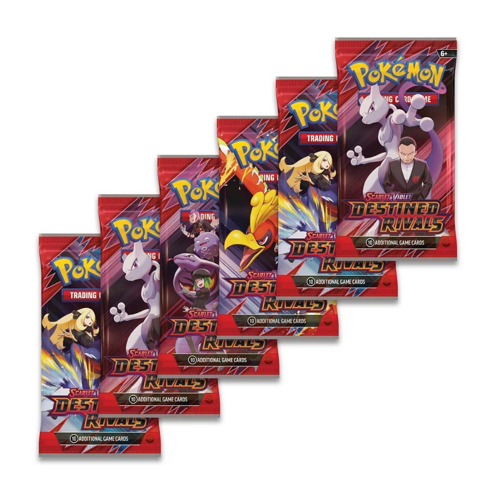 Pokémon Destined Rivals Booster Bundle (6 Packs) – Scarlet & Violet EN