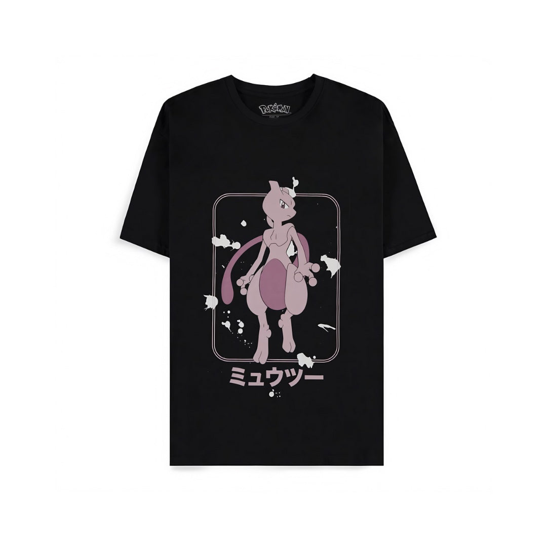 Pokémon T-Shirt Mewtu – Offiziell lizenziert | 100 % Baumwolle