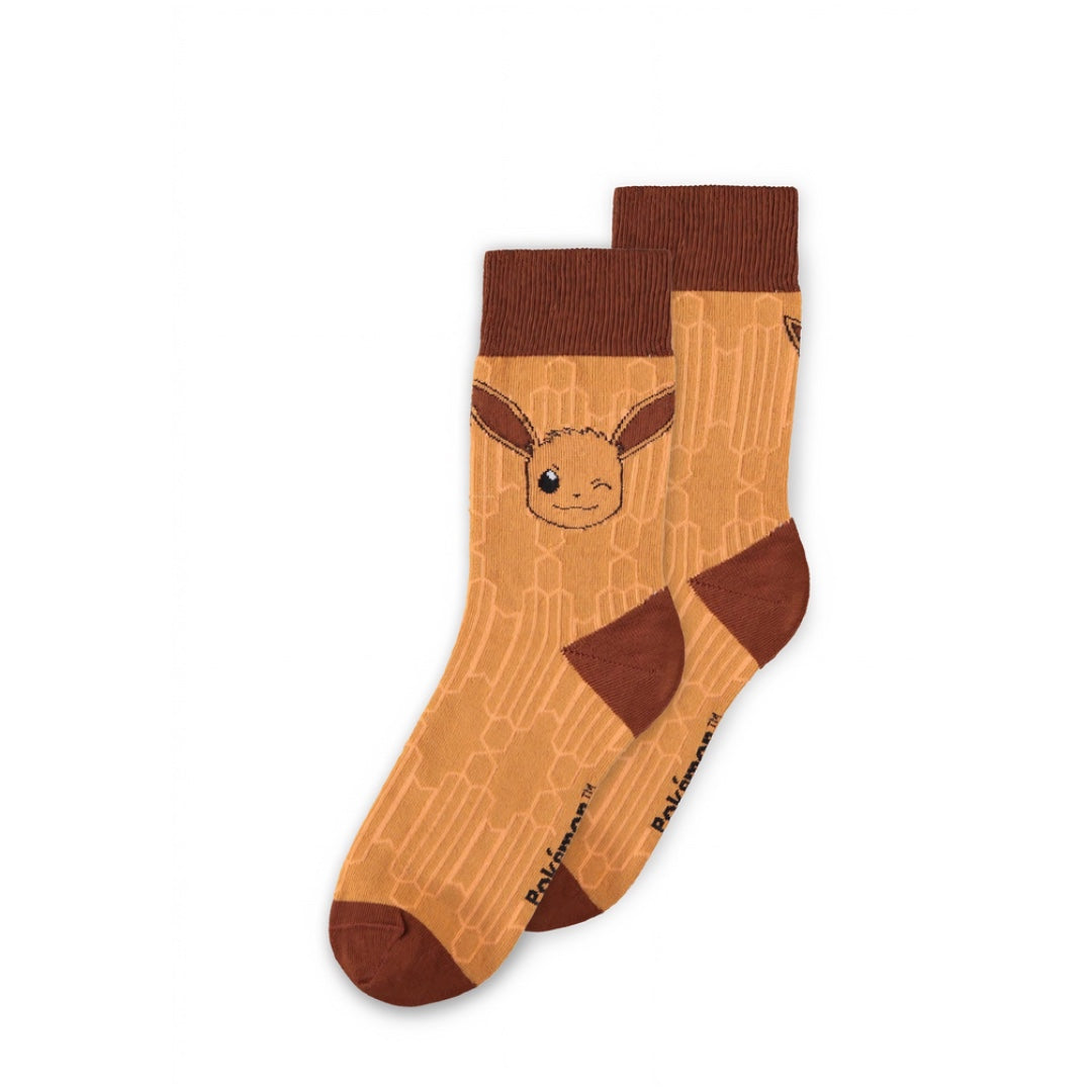 Pokémon Socken 3er-Pack – Evoli Evolution 2.0 (Nachtara, Evoli & Psiana) | Offiziell lizenziert