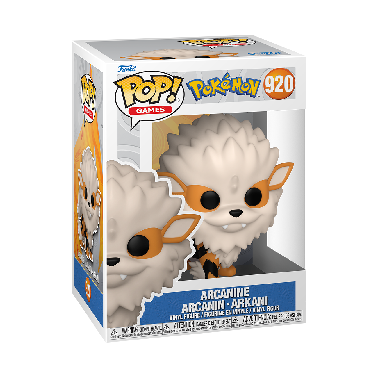 Funko Pop Pokémon Arcanine Arkani #920 in Fensterbox