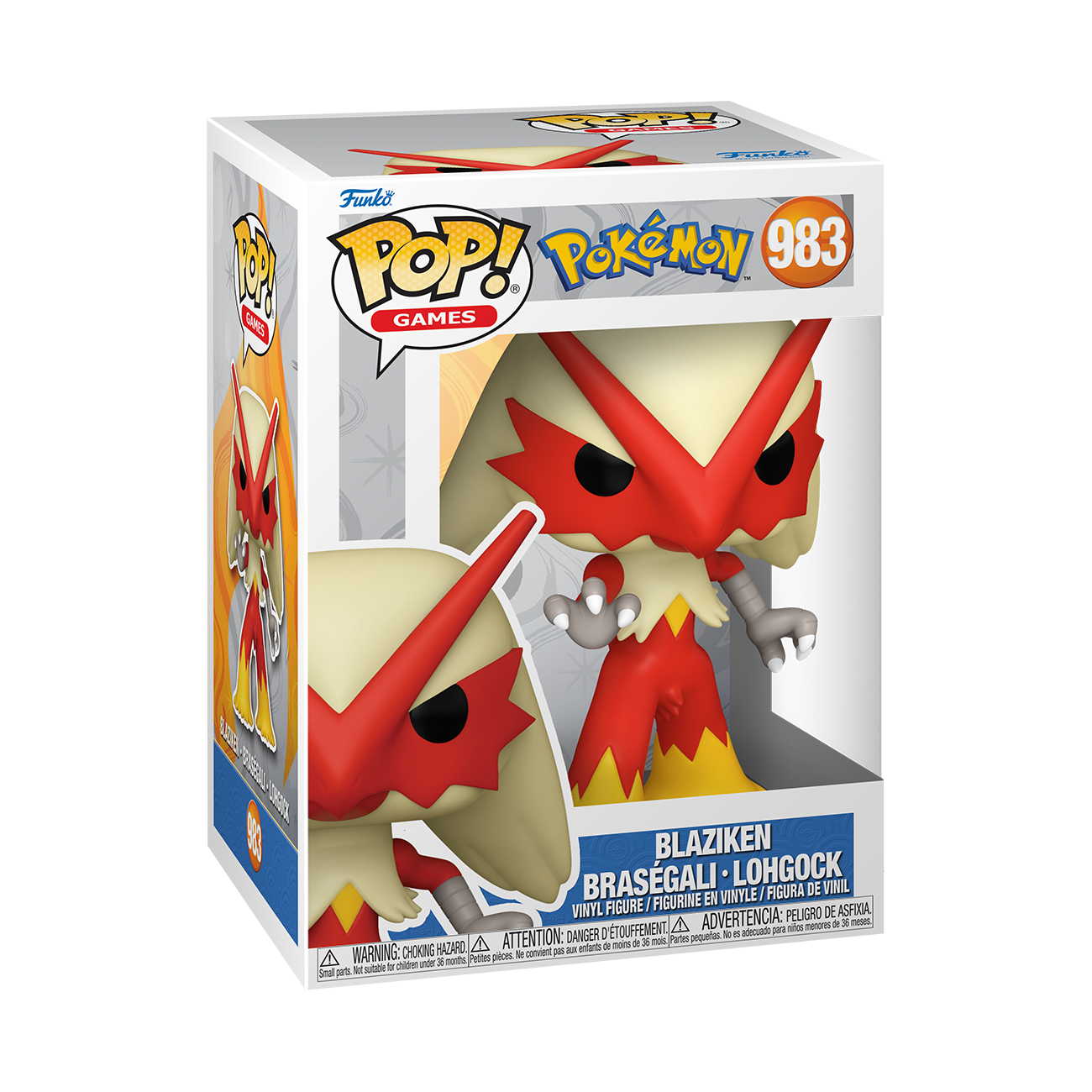 Funko Pop! Pokémon Blaziken Lohgock #983 – Vorderseite