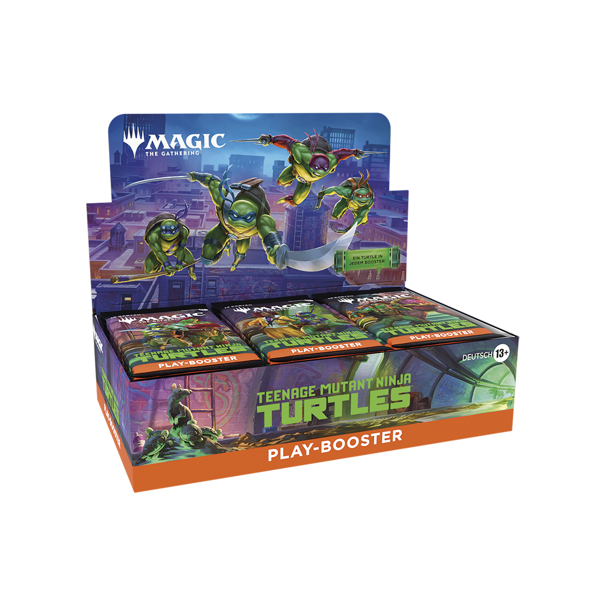 Magic: The Gathering – Teenage Mutant Ninja Turtles – Play-Booster (DE) – 1200×1200, transparenter Hintergrund