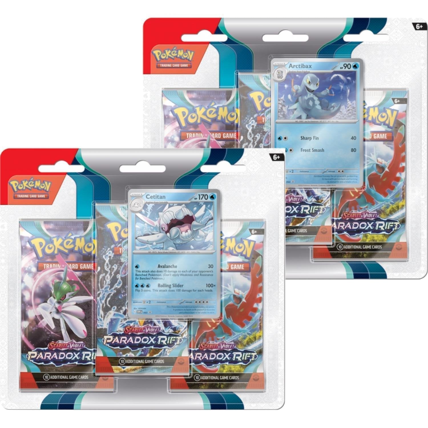 Pokemon Karmesin & Pupur 3er Blister - Paradox Rift (EN) - LAKE - CARDS