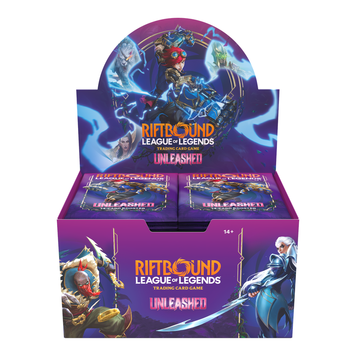 Riftbound Unleashed Booster Display mit 24 englischen Boostern