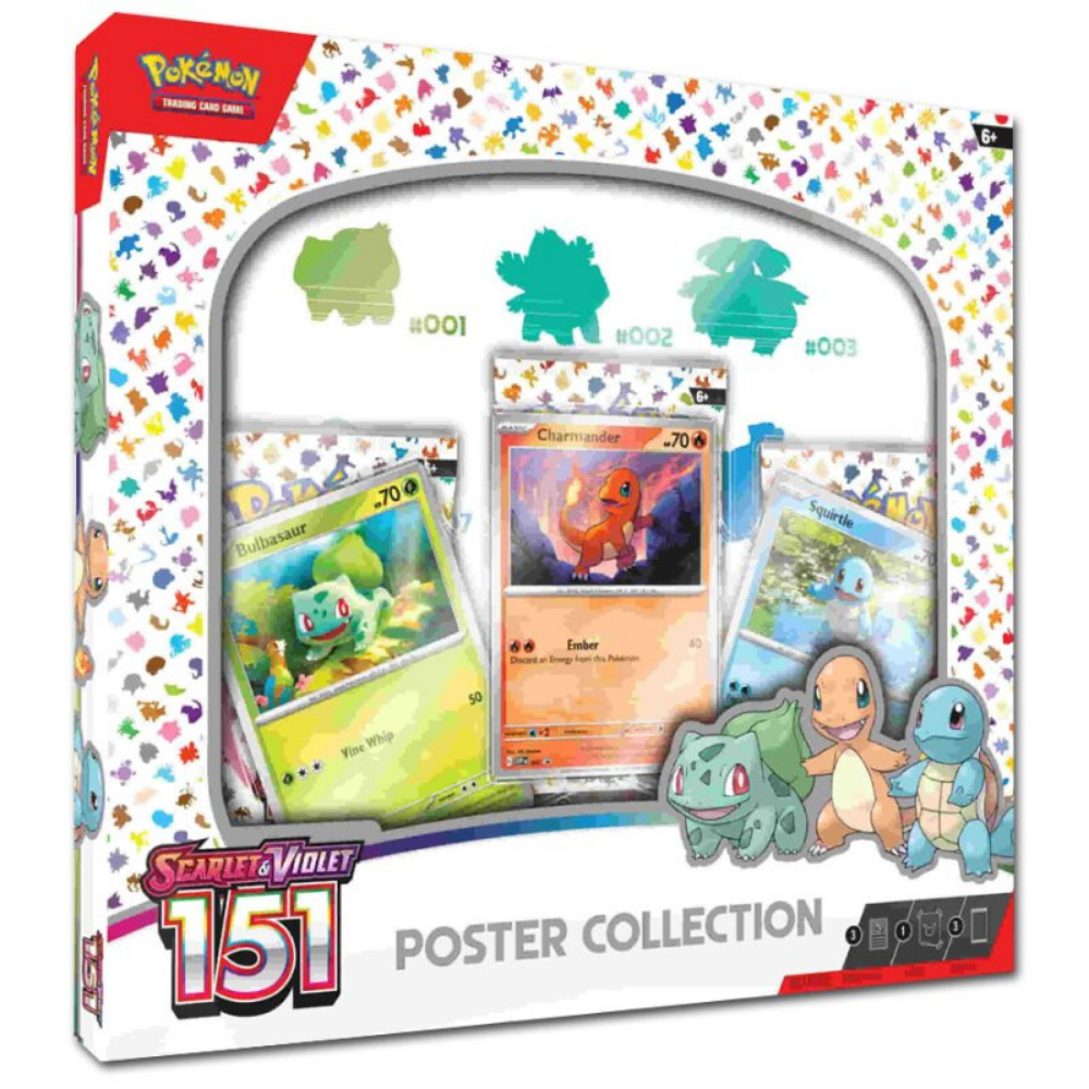 Pokémon 151 Poster Collection (EN) – Promokarten + 3 Booster