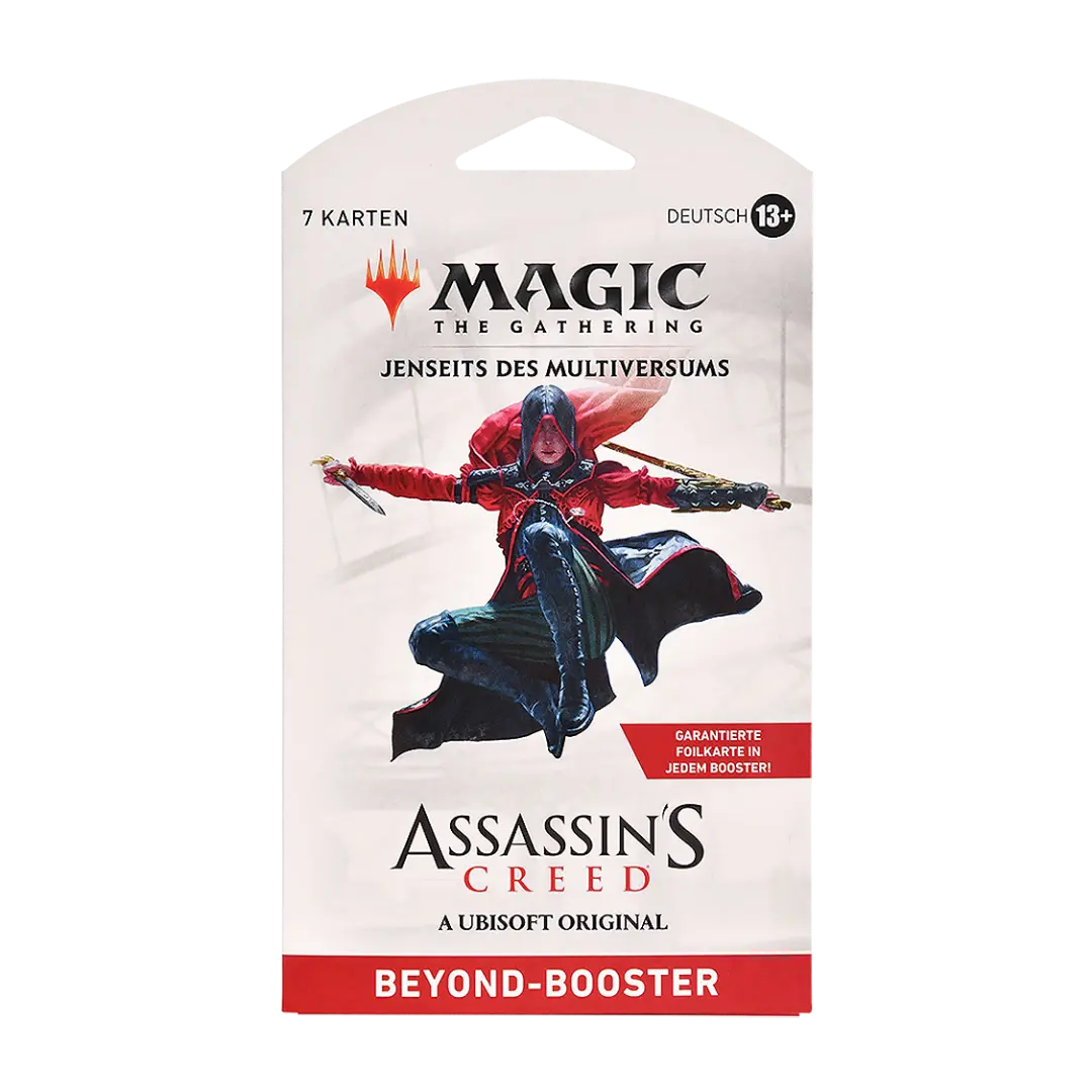 Magic: The Gathering – Assassin’s Creed Beyond-Booster (Sleeved) (DE) | 7 Karten pro Pack