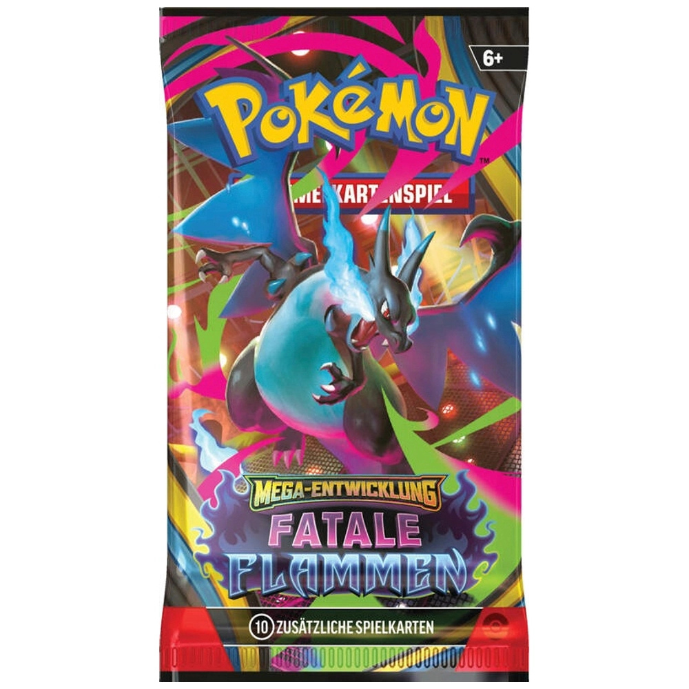 Pokémon Mega-Entwicklung – Fatale Flammen Booster (DE) | 10 Karten | Neu & OVP