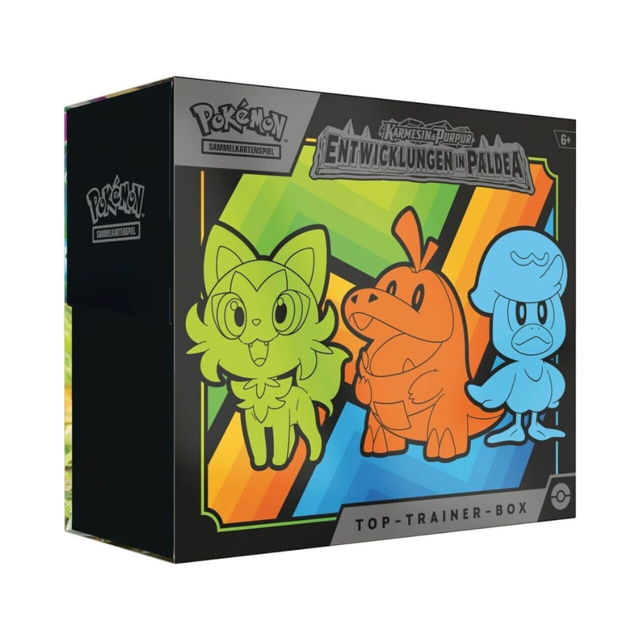 Pokémon Karmesin & Purpur – Entwicklungen in Paldea Top Trainer Box (Deutsch)