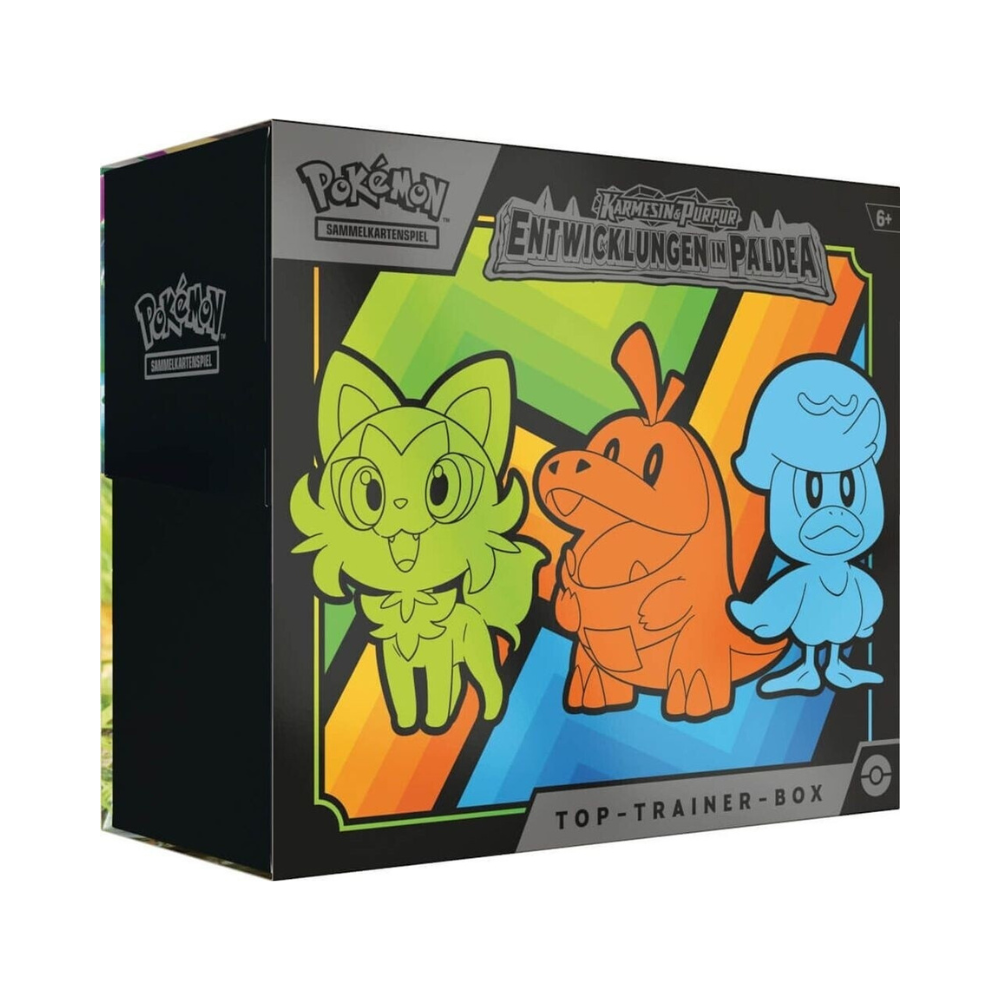 Pokémon Karmesin & Purpur – Entwicklungen in Paldea Top Trainer Box (Deutsch)