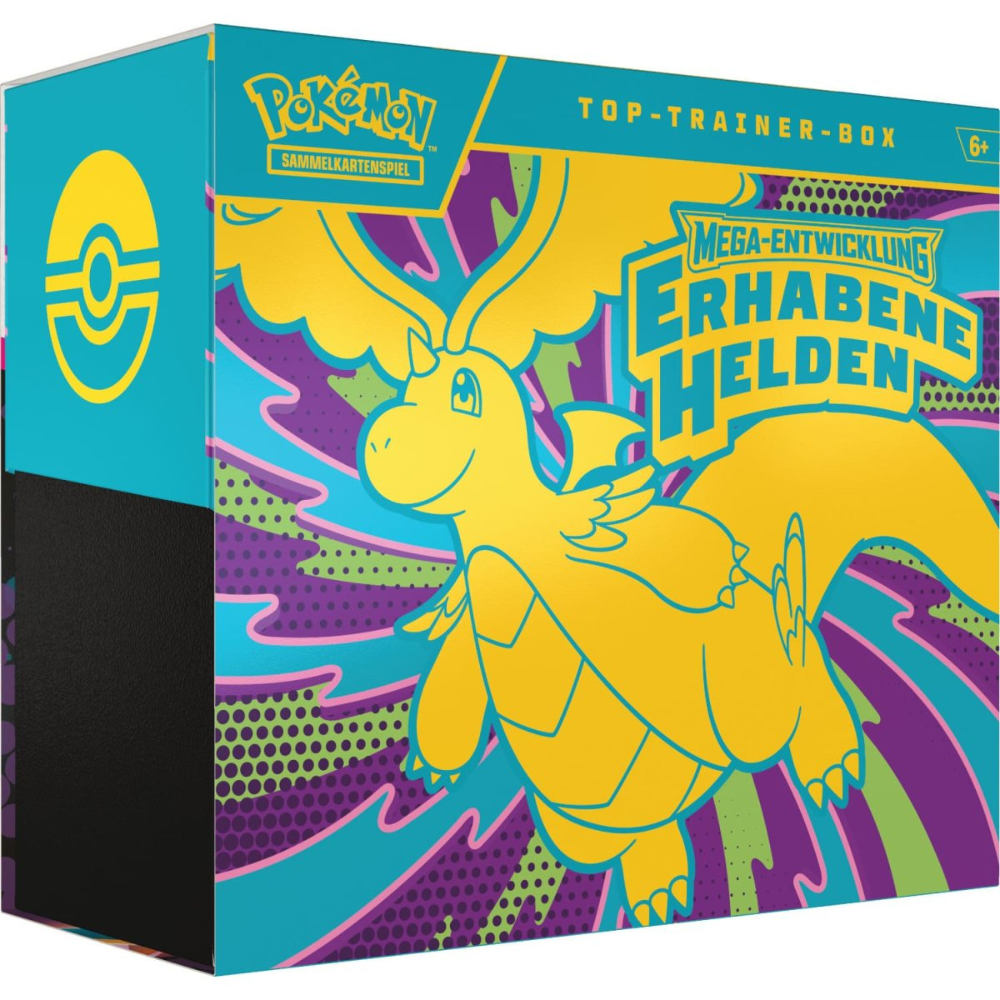 Pokémon TCG – Mega-Entwicklung Erhabene Helden – Top Trainer Box – DE