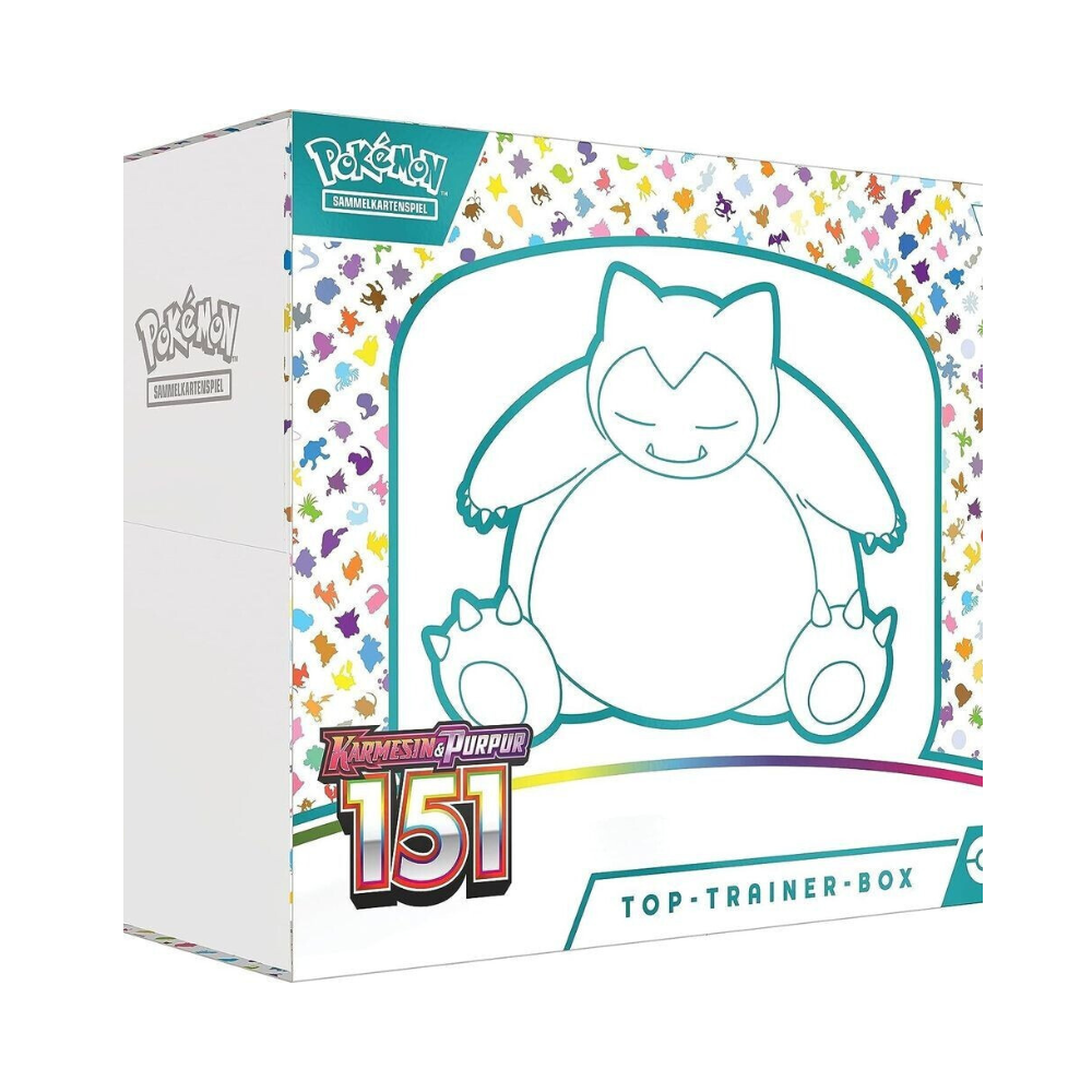 Pokémon Karmesin & Purpur – 151 Top-Trainer-Box Relaxo (Deutsch)