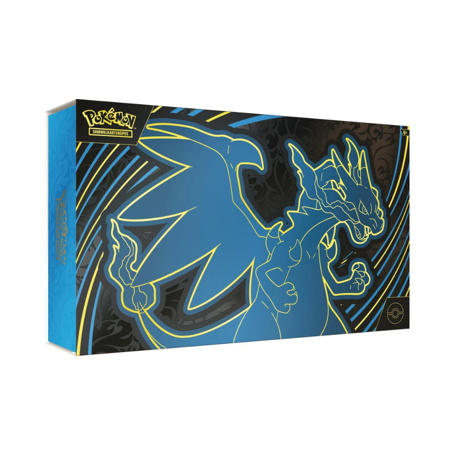 Pokémon TCG – Mega-Glurak X EX Ultra Premium Collection (Deutsch) | 18 Booster & Zubehör | Neu & OV