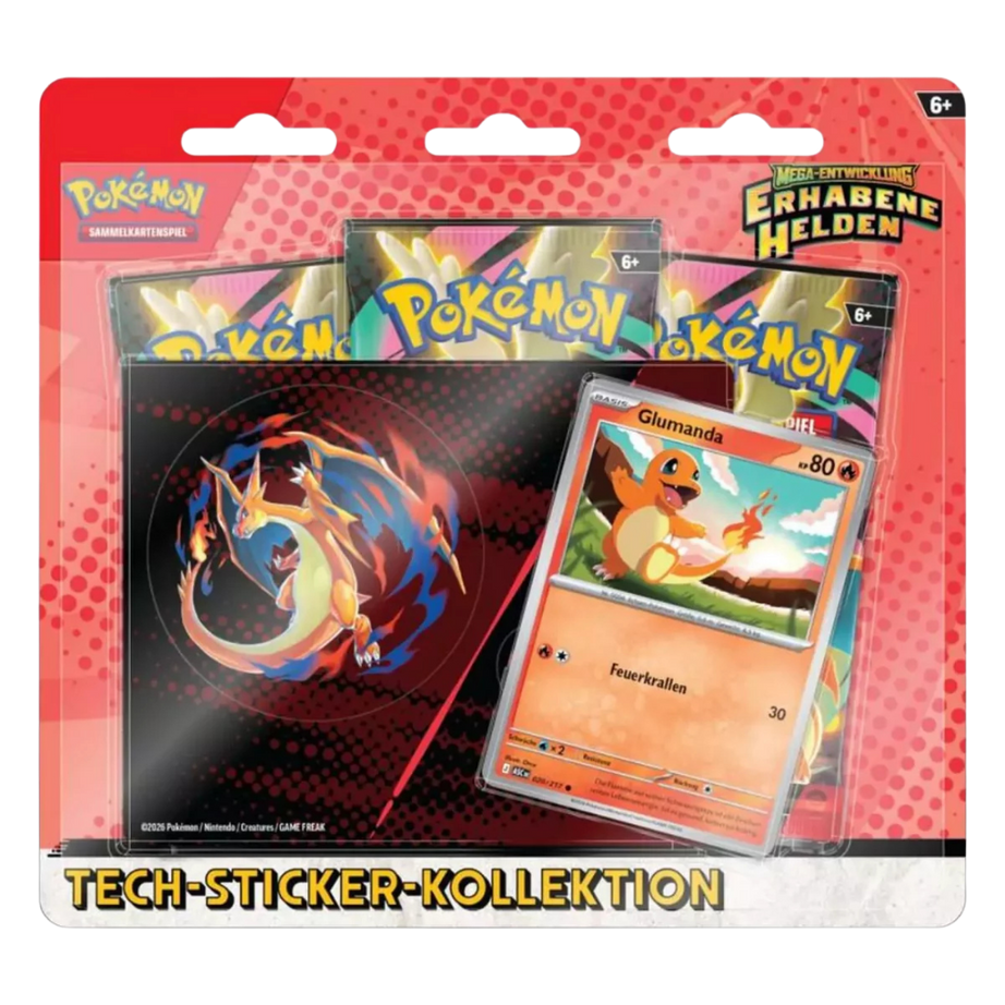 Pokémon TCG – Tech Sticker Kollektion – Glumanda & Nebulak – DE
