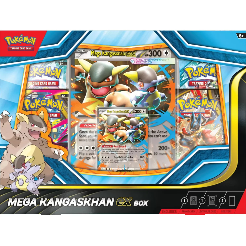 Pokémon Mega-Kangaskhan EX Kollektion (EN) 4 Booster | Neu & OVP
