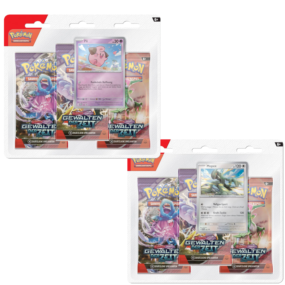 Pokémon TCG: Gewalten der Zeit (KP05) - 3er Blister (DE)