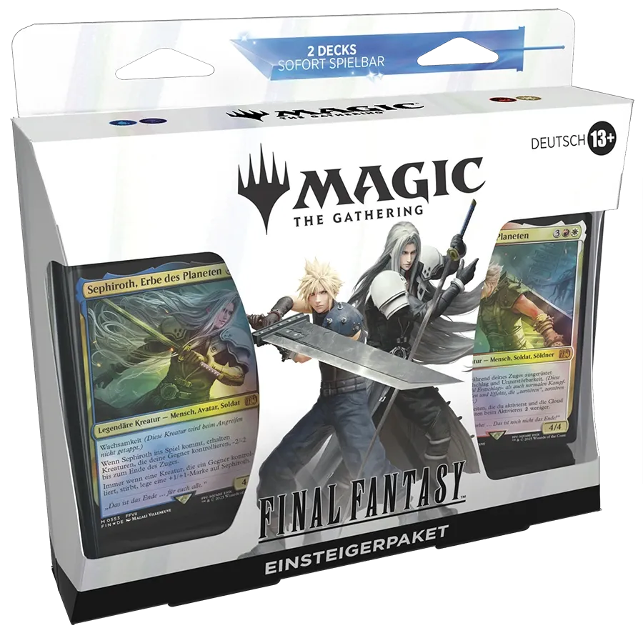 Magic: The Gathering – FINAL FANTASY Einsteigerpaket (DE) | Zwei spielfertige Decks mit Cloud & Sephiroth