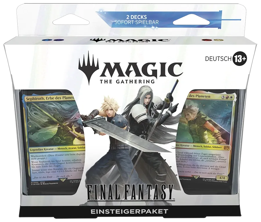 Magic: The Gathering – FINAL FANTASY Einsteigerpaket (DE) | Zwei spielfertige Decks mit Cloud & Sephiroth