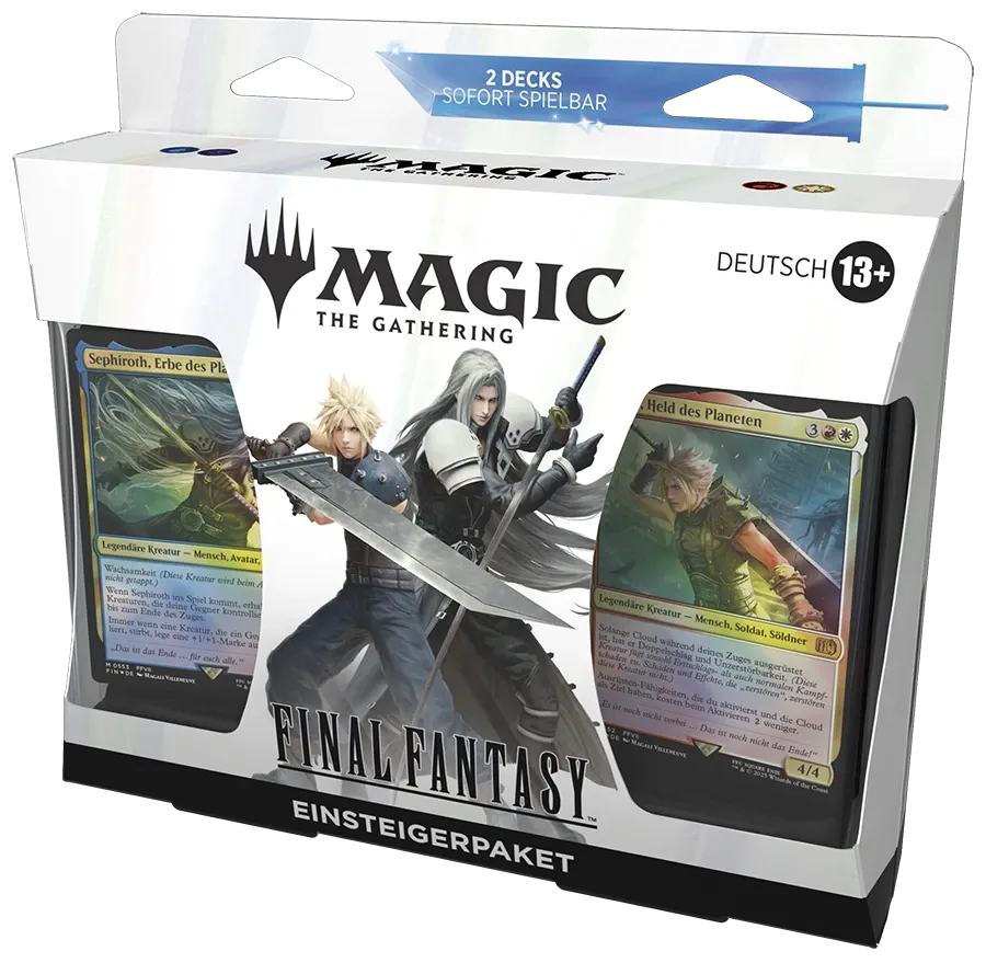 Magic: The Gathering – FINAL FANTASY Einsteigerpaket (DE) | Zwei spielfertige Decks mit Cloud & Sephiroth