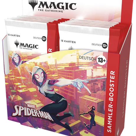 Magic The Gathering – Marvel's Spider-Man Collector Booster Display (12 Booster) – Deutsch