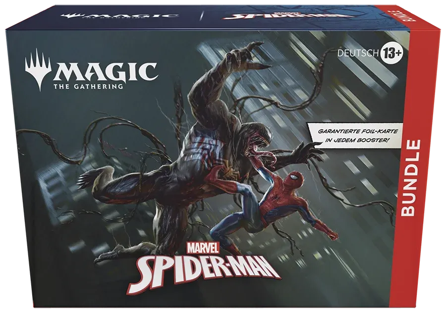 Magic The Gathering – Marvel's Spider-Man Bundle (9 Booster + Zubehör) – Deutsch