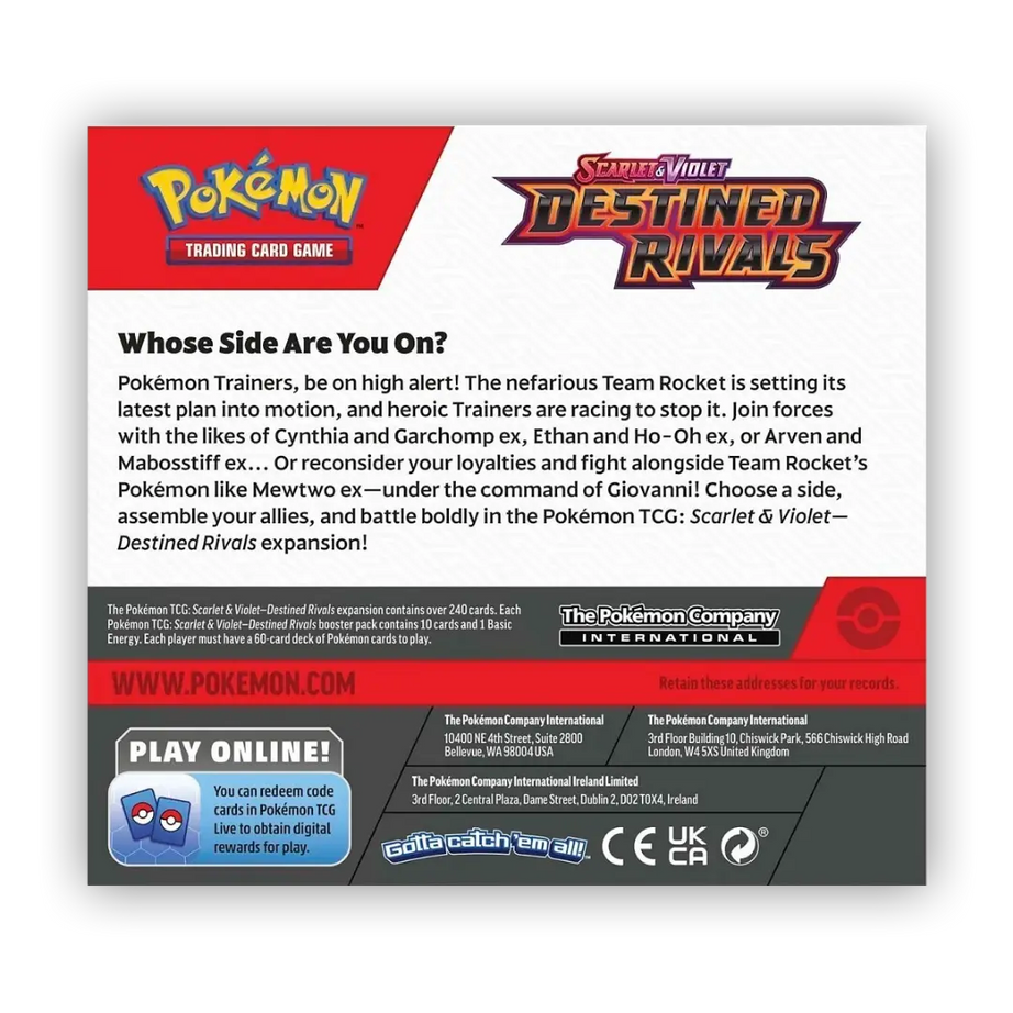 Pokémon TCG: Destined Rivals SV10 - 36er Display (EN)