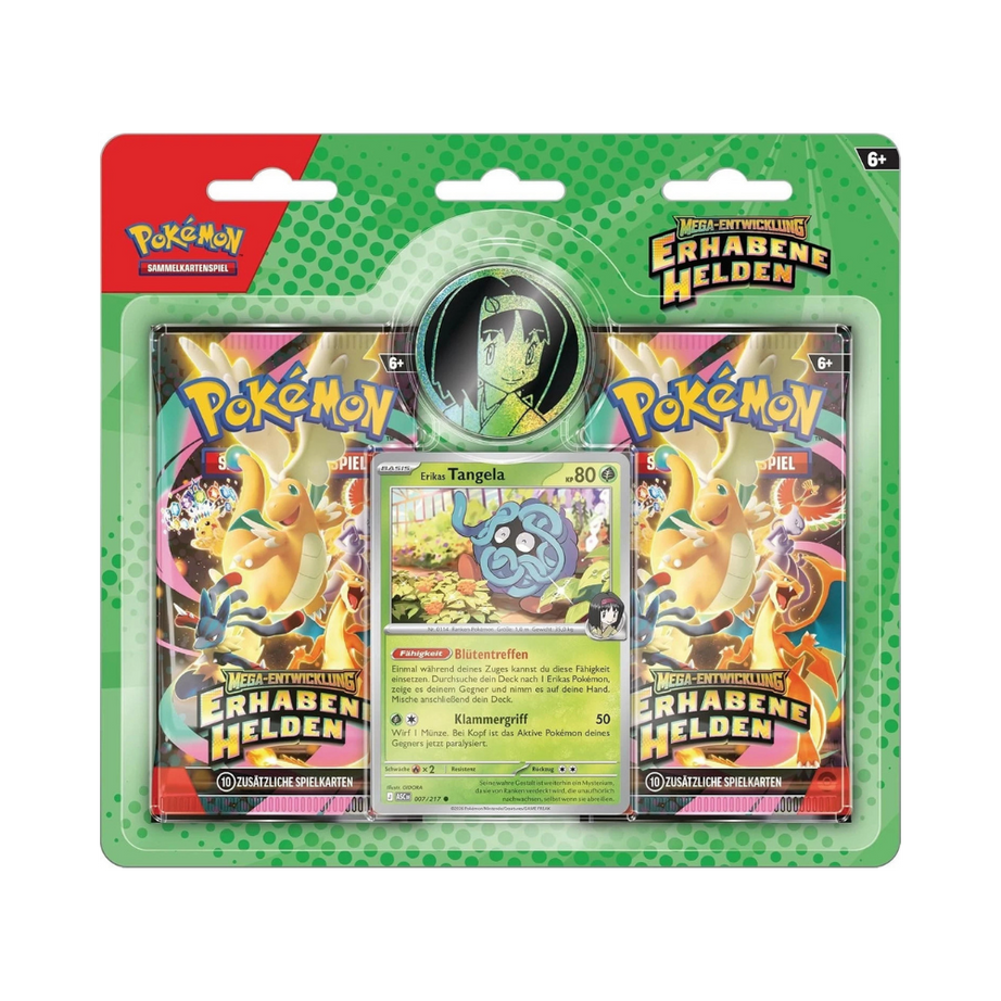 Pokémon TCG – Mega-Entwicklung Erhabene Helden – 2-Pack Blister – DE