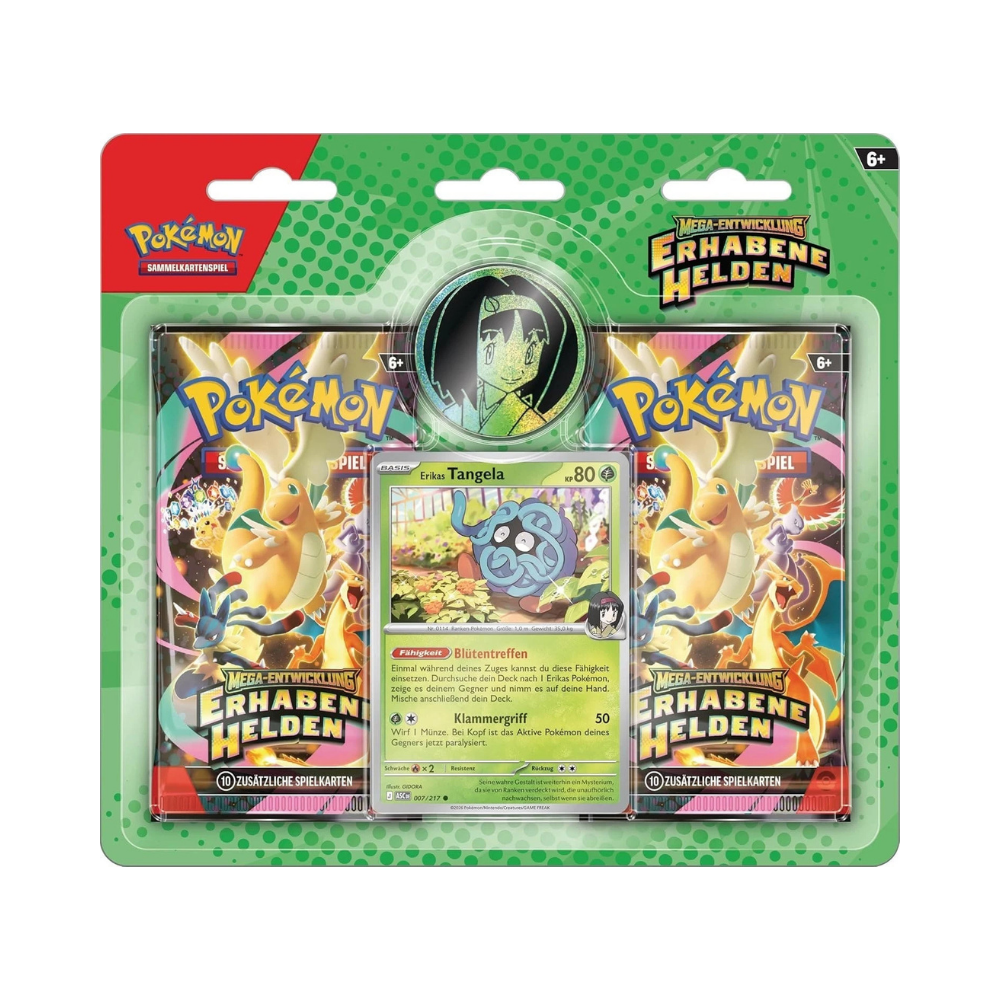 Pokémon TCG – Mega-Entwicklung Erhabene Helden – 2-Pack Blister – DE