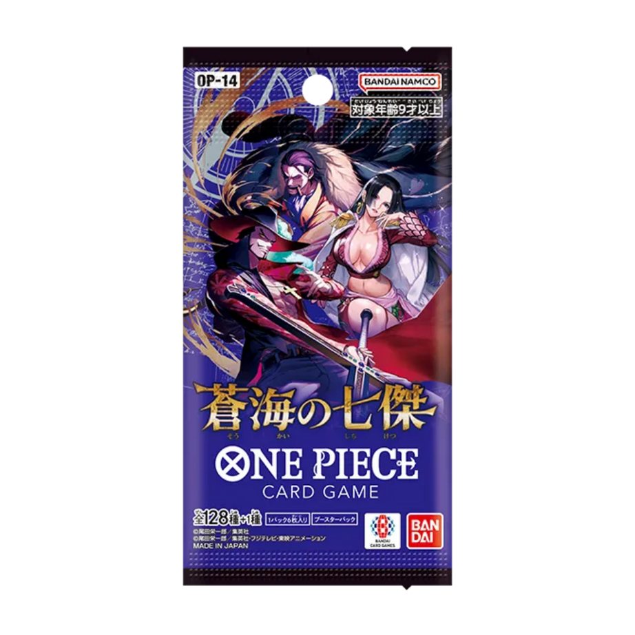 One Piece Card Game – OP14 The Azure Sea’s Seven – Booster Pack – JP
