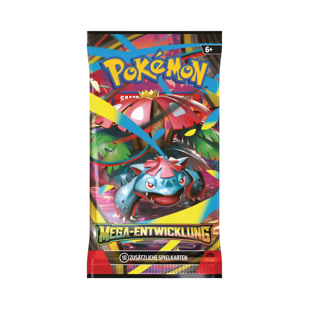 Pokémon Mega Entwicklung Booster (Deutsch) | 10 Karten + Online-Code | Neu & OVP
