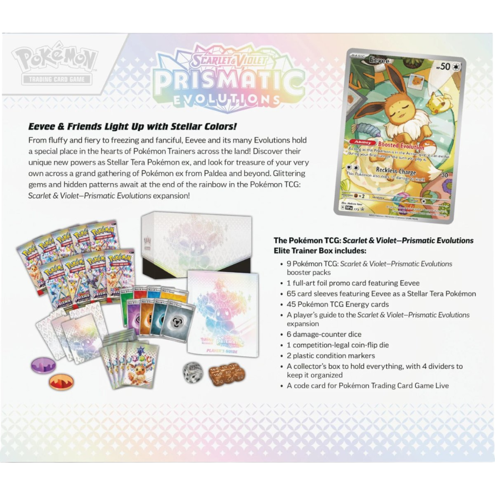 Pokémon TCG – Scarlet & Violet Prismatic Evolutions – Elite Trainer Box