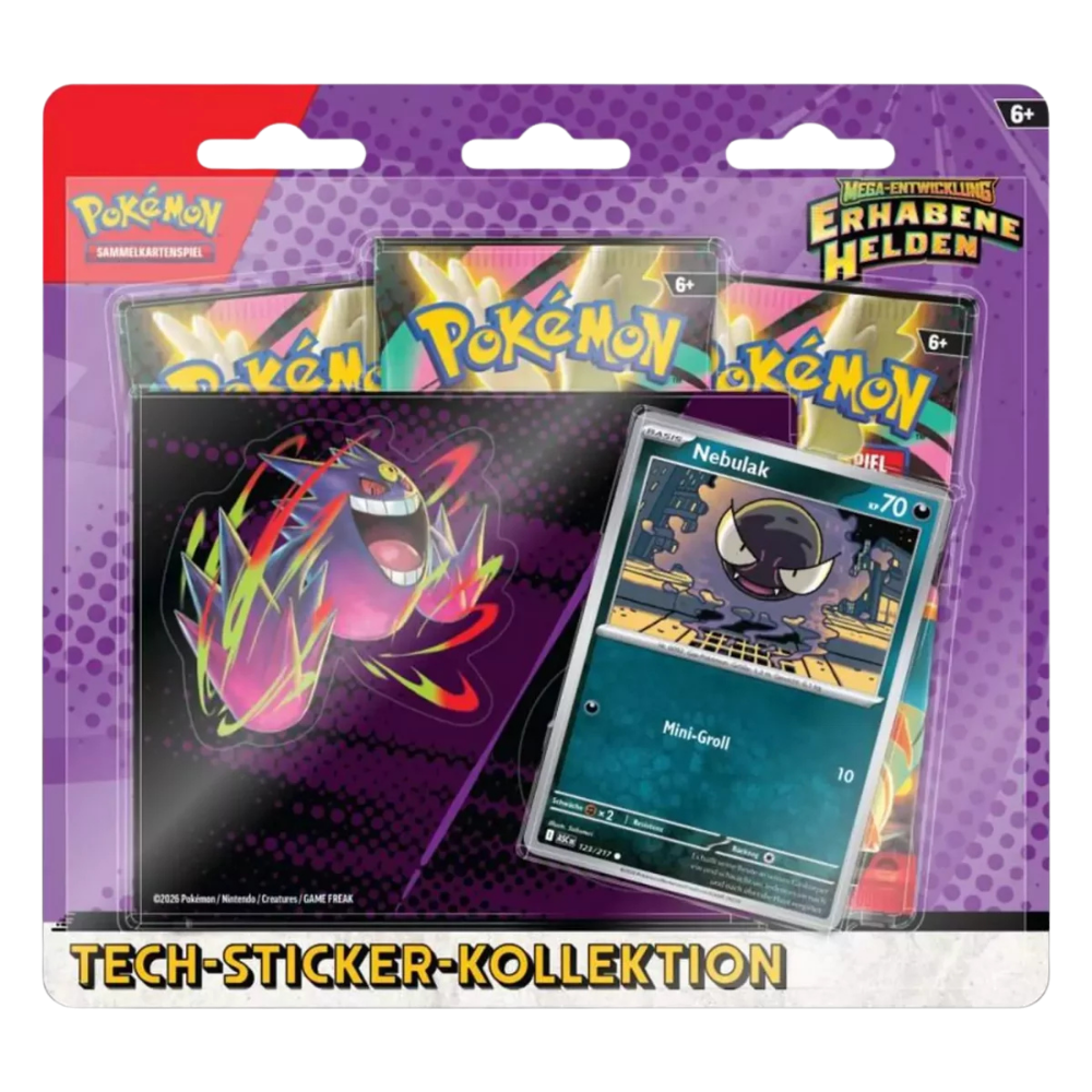 Pokémon TCG – Tech Sticker Kollektion – Glumanda & Nebulak – DE