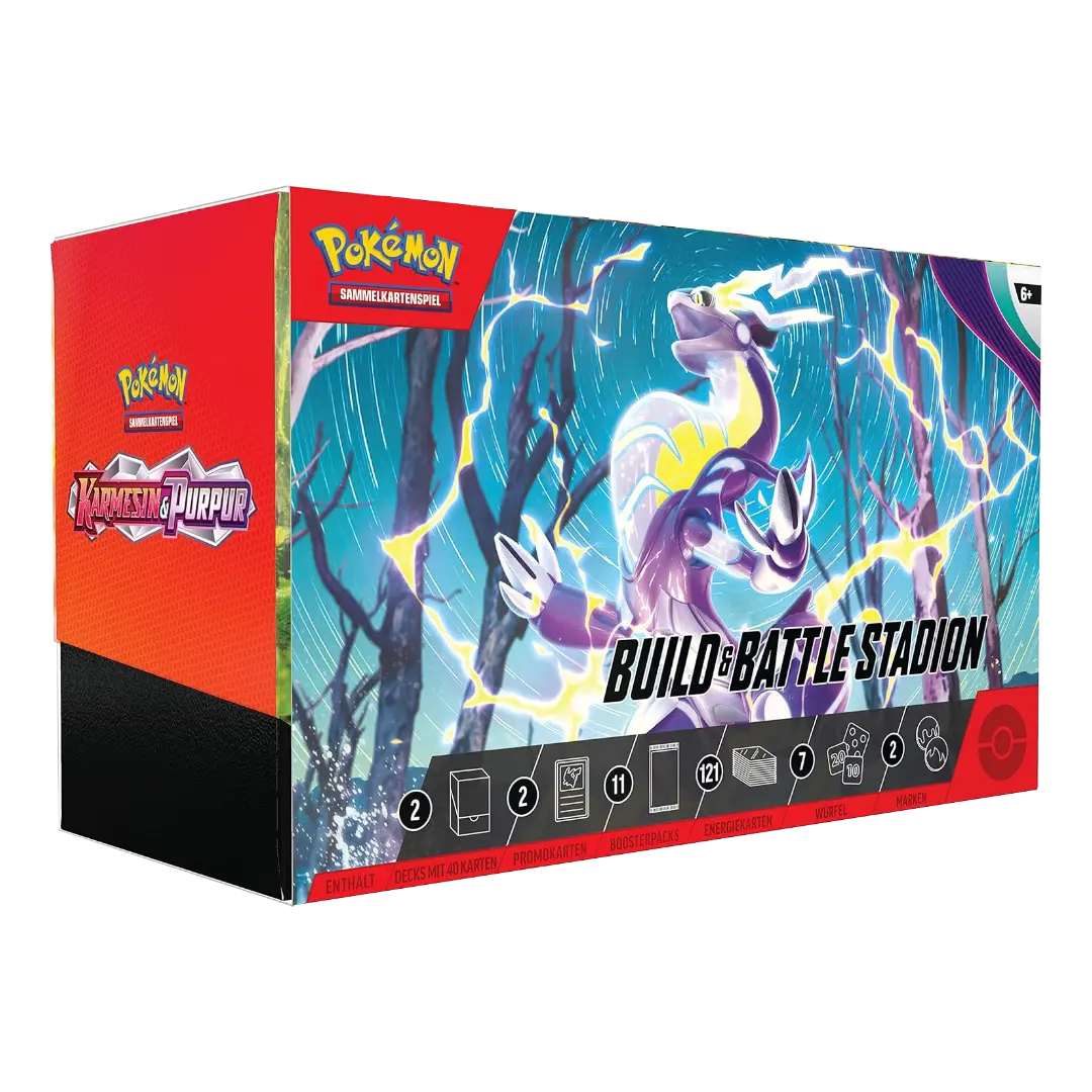 Pokémon TCG: Karmesin & Purpur (KP01) - Build & Battle Stadion (DE)Pokémon TCG: Karmesin & Purpur (KP01) - Build & Battle Stadion (DE)