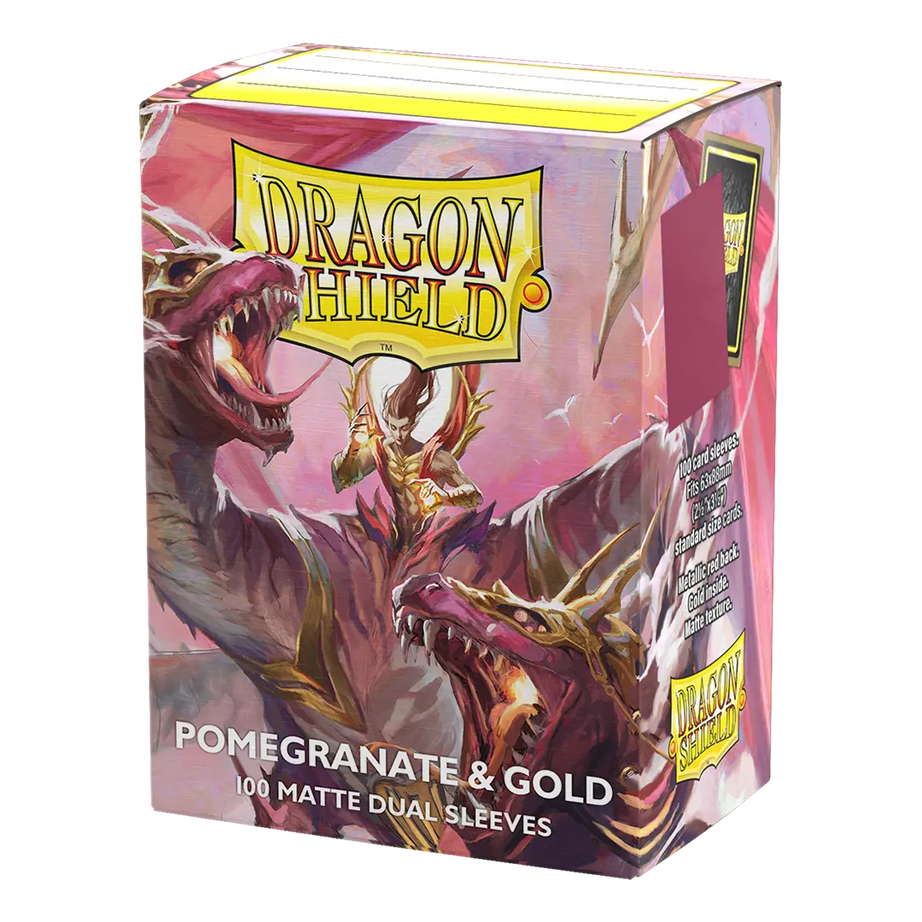Dragon Shield: Pomegranate & Gold - Matte Dual Sleeves