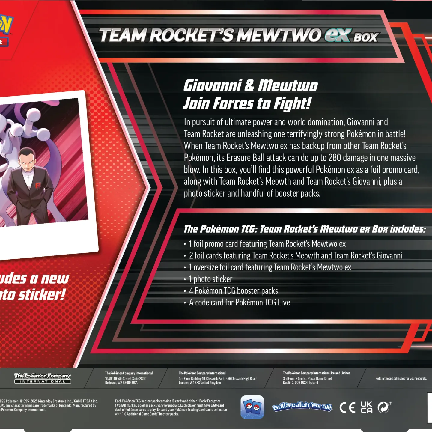 Pokémon TCG: Team Rocket's Mewtwo EX Box (EN)