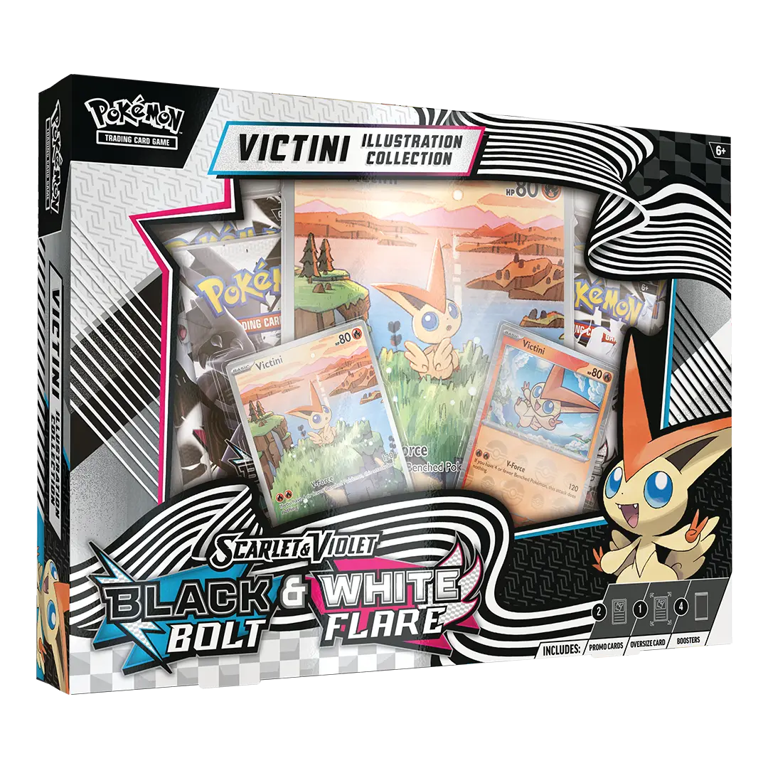 Pokémon TCG SV10.5 – Unova Victini Illustration Collection (EN) – Black Bolt & White Flare