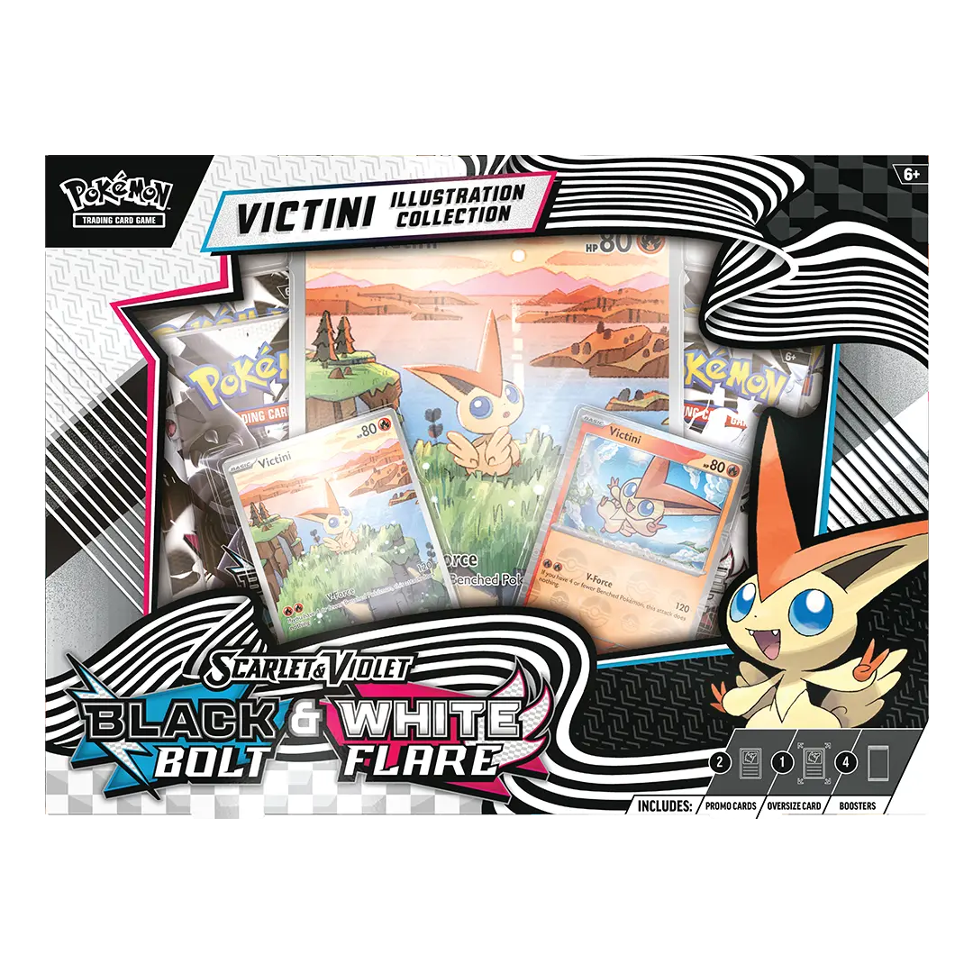 Pokémon TCG SV10.5 – Unova Victini Illustration Collection (EN) – Black Bolt & White Flare
