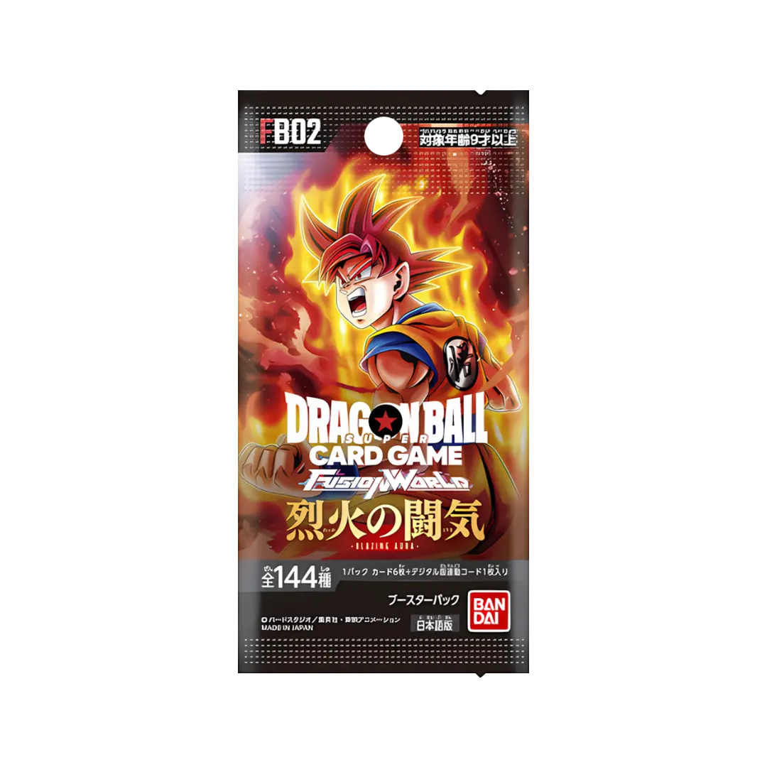 Dragon Ball Fusion World – Blazing Aura (FB02) Booster (JP) | Japanische Edition